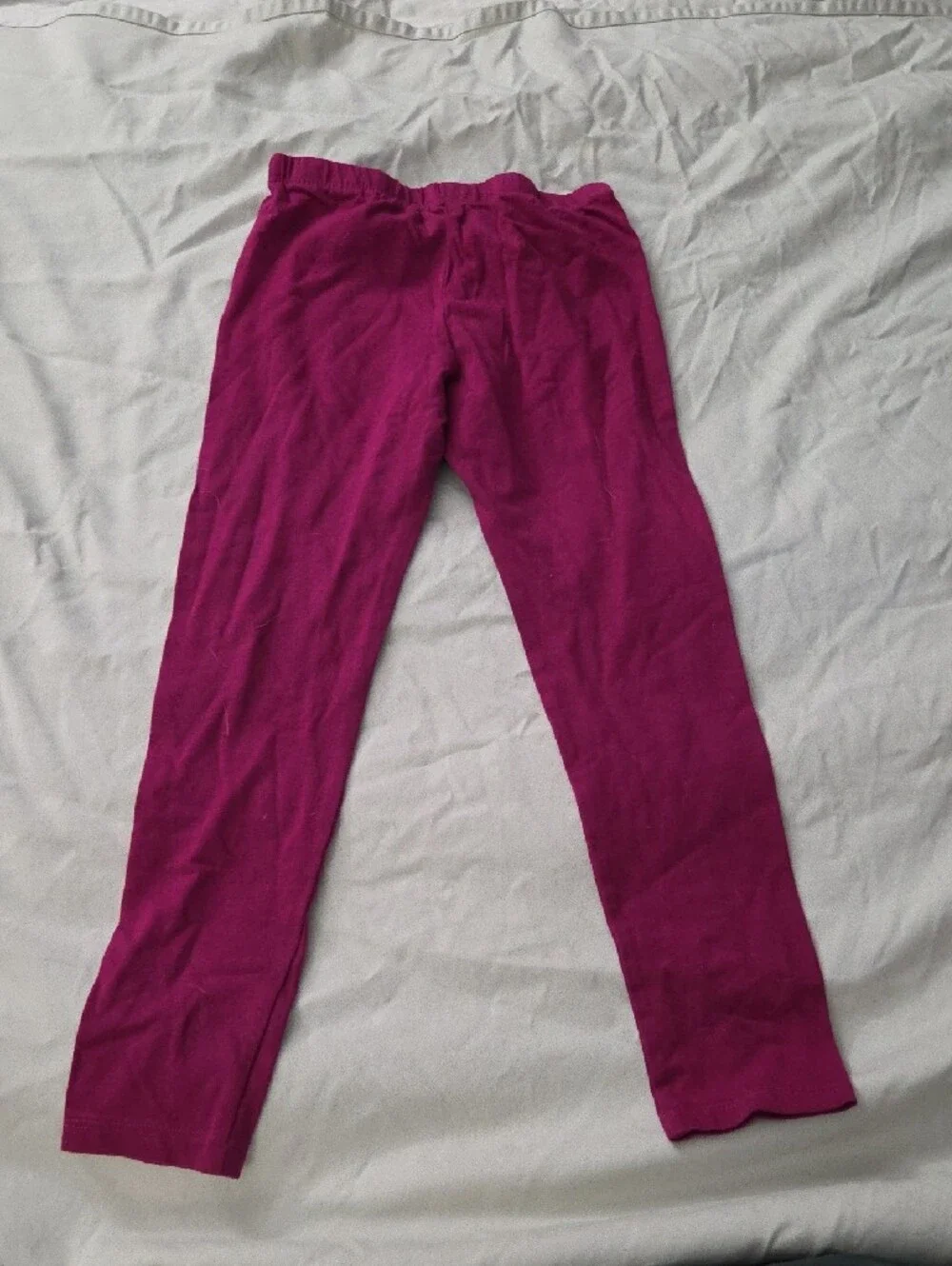 Children's Place Girls' Cotton Leggings Set - Black and Magenta - Size 7/8